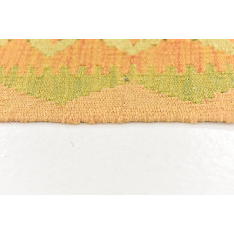 Tapis de la zone en laine noué la 3 pi x 4 pi 9 po one-of-kind main Elland