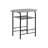 Dining Table Set, 3Pcs Set, Small, 32" L, Kitchen, Grey Laminate, Black Metal, Contemporary, Modern-1305513938-1305513936