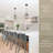 15" Pendant Light + Open Design, Bleached Oak Wood Finish + Sandblasted Black Finish