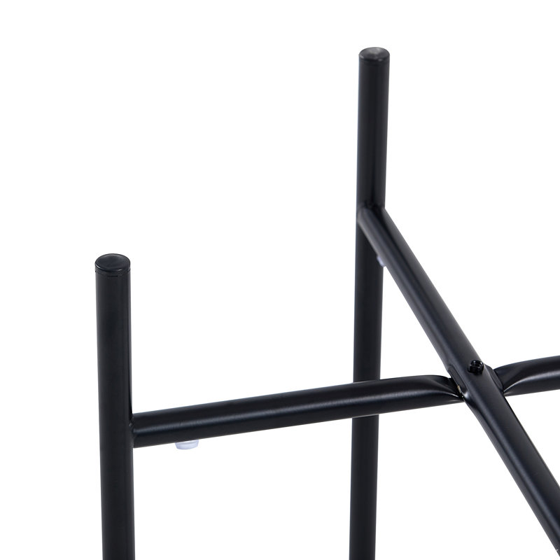 Rahn Stone Top End Table, Black, Black, Marble