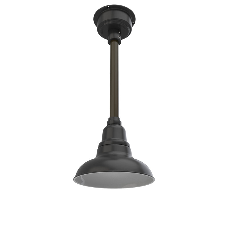 Idella 1 - Light LED Single Pendant, Matte Black, 9" H x 8" W x 8" D