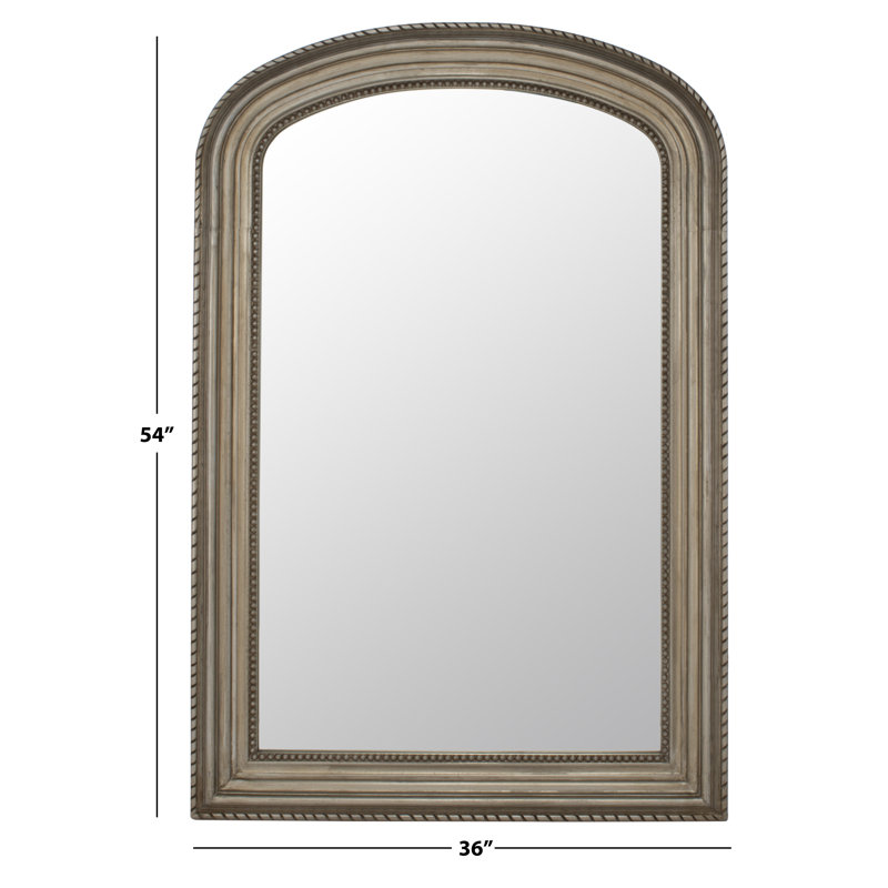 Grand miroir mural Anastasija, Argent antique, 54 po x 36 po