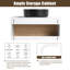 Ensemble de meuble-lavabo mural simple 30 po avec lavabo rond en céramique-129762296