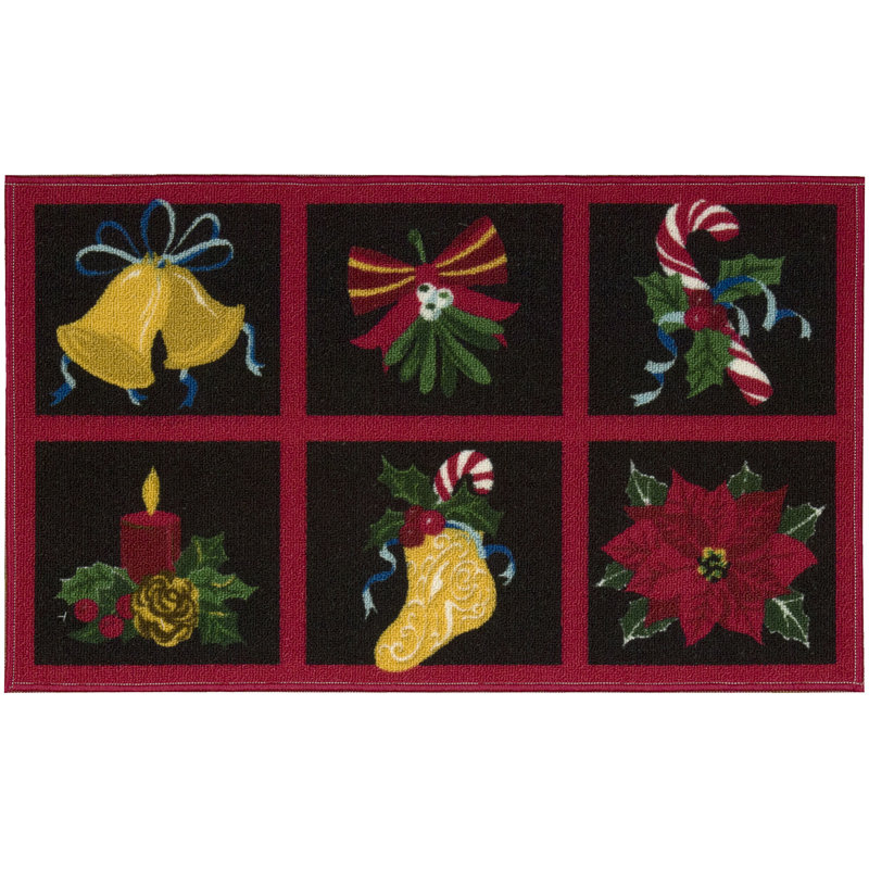Tapis de noël zone noire