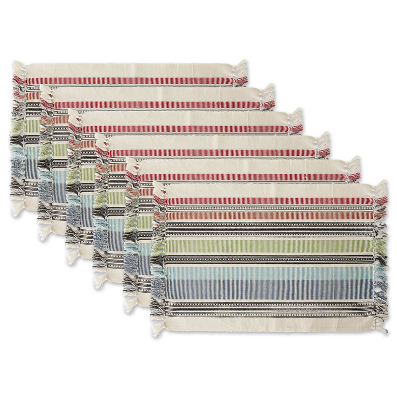 Ensemble de napperons en coton 6 pièces Escobar