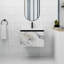 Meuble-lavabo mural de 24 po avec porte à fermeture en douceur
