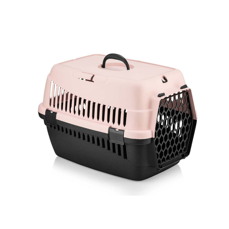 Boîte de transport pour animaux, H 15,75 po x l 22,28 po x P 15,75 po, Rose