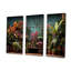 «Graffiti Urban Greenery Poetry I - Plants», ensemble de reproduction d'art mural-107750563-107750568