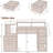 Modern Computer Desk with Storage Drawers and Shelf-1142736182