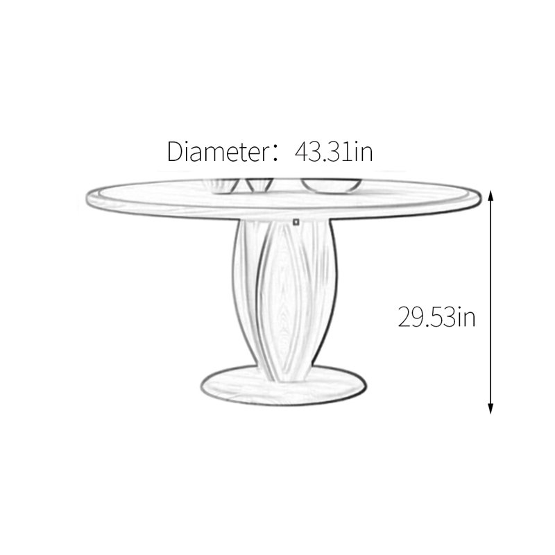 Table de table renforcée à deux couches, H 29,53 po x L 43,31 po x l 43,31 po