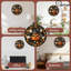 Horloge d'Halloween citrouilles fantômes chauves-souris