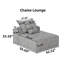 Chaise en chenille avec 2 coussins-2045439589