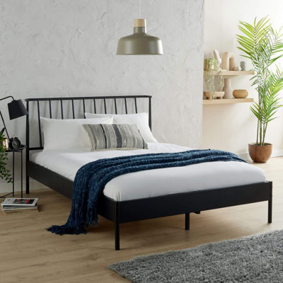 Sentire Geometric Design Metal Bed Frame