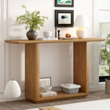 Kempf Minimalist Curved Corners Console Table