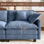 Canapé modulaire recouvert en L en chenille de 76,8 po avec repose-pieds Maney-81437322