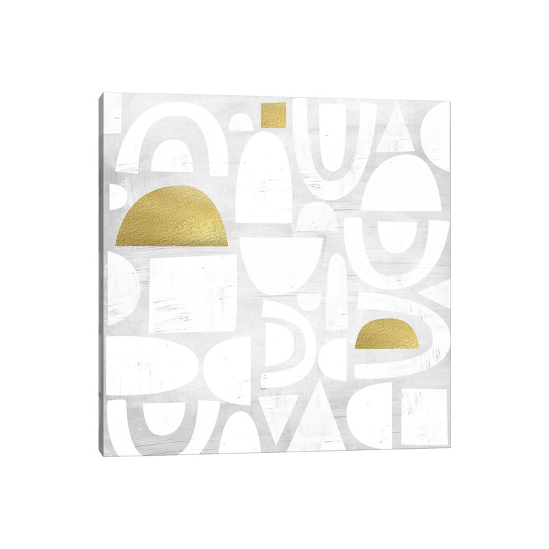 Gold Code I by Nikki Chu - Wrapped Canvas Print, 30.48 cm H x 30.48 cm W