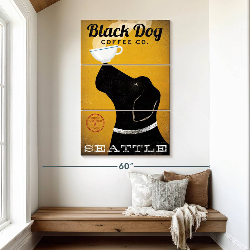 Brampt Black Dog Coffee Co Seattle, 32" H x 20" W