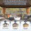 Pavillon de jardin à toit rigide 12 pi x 16 pi avec double toit en acier galvanisé et cadre en aluminium, pavillon extérieur brun avec rideaux et filet pour patio et jardin-126511506