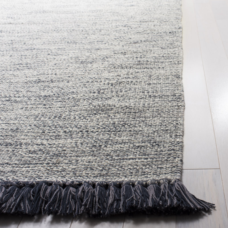 Waloo Hand Woven Cotton Chevron Rug, Runner 2'3" x 7'