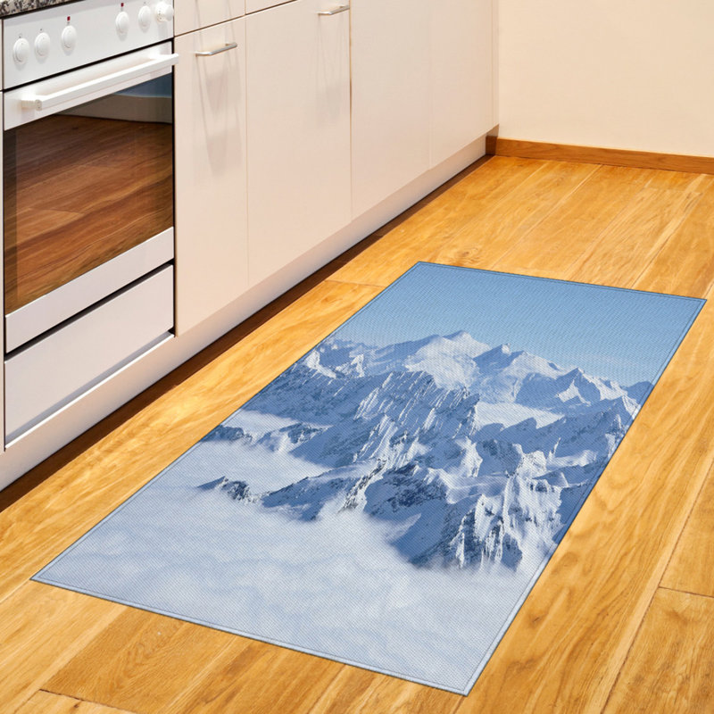 Tapis de montagne à haute densité en fibre de polyester, Rectangle 2 pi 7 po x 5 pi