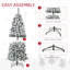 Arbre de Noël artificiel 7,5 pi, 350 lumières, pieds stables et arbre de base avec effet, fabrication à DEL
