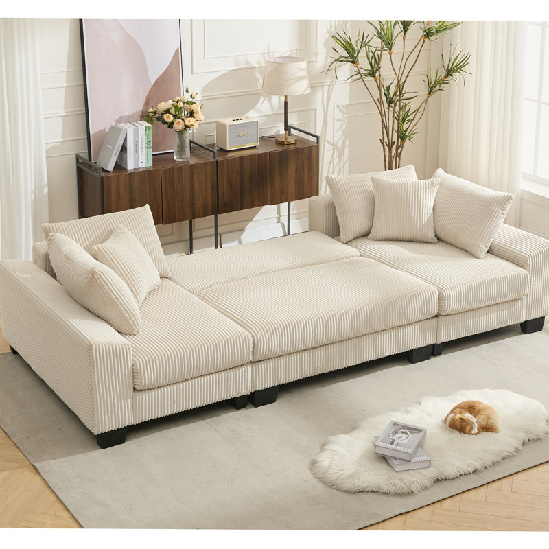 Nouveau canapé-lit convertible en forme de U, lit escamotable, idéal pour accueillir des invités et détente confortable dans le salon
