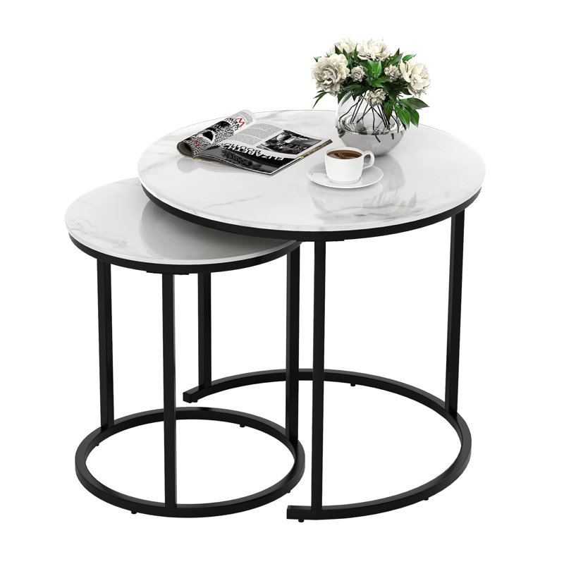 Living Room Table Set, Black