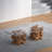 Simple modern solid wood glass coffee table-105116544