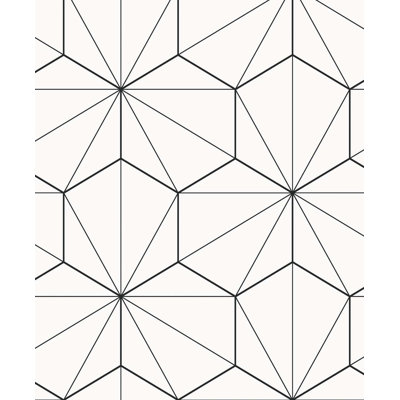 Rouleau de papier peint L 33 pi x l 20,9 po Vicente Hedron