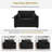Twin Size Sofa Bed 47.2" Sleeper Sofa Loveseat Sofa with a Foldable Mattress, a Foldable Side Table, a Side Storage Pocket and Two USB Ports for Living Room, Grey-1536207316