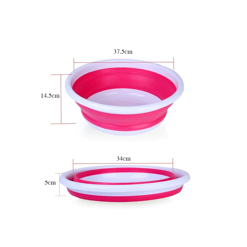 Prep & Savour Damini Plastic Serving Bowl, Pink