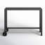 Soline 39”/55"W X 37"H Rectangular Metal Outdoor Bar Table with Wheels-1214854592-1214854598