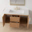 Meuble-lavabo mural simple 47,24 po avec panneau en bois aggloméré et finition grain de bois