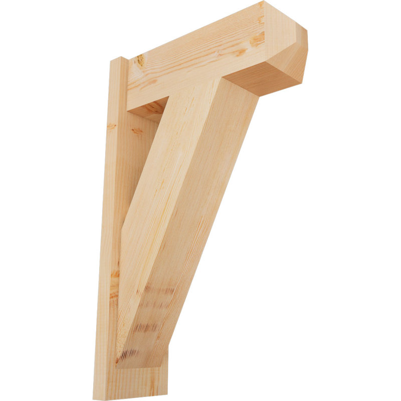 Artisan traditionnel en bois rustique, Sapin Douglas de 7 1/2 po (lisse), P 20 po x H 32 po