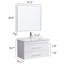  Meuble-lavabo mural en bois avec tiroirs doubles, système de fermeture en douceur, lavabo en céramique et miroir en aluminium - créez un espace de salle de bain moderne et minimaliste!-115922371-115922372