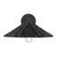 Applique murale 1 lumière Meridian en noir mat-1864773901