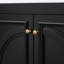Meuble-lavabo de 30 po avec lavabo, armoire de décoration de style rétro. Finition noire, bois véritable, lavabo en céramique, tablette design. Noir, plateau lisse-334459120