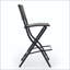 Ensemble de 2 tabourets de bar pliables d'extérieur en osier avec repose-pieds