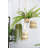 Set Of 2, 5X5x4.5" Hanging Planter With Cotton Hanger, Bohemian Style