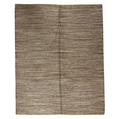 Hand Knotted Silk Area Rug in Natural And Blue