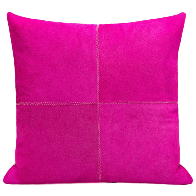 Coussins décoratifs en cuir de vache Canvello