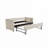 Velvet Upholstered Trundle Daybed with Sturdy Wooden Frame-116857558