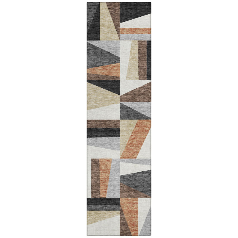 Machine Washable Indoor/Outdoor Chantille ACN2327 Geometric Rug, Runner 2'3" x 7'6"