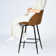 Catriana Swivel Upholstered Counter & Bar Stool with Metal Frame