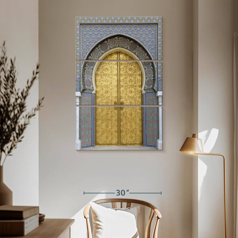Moroccan Style Door, 65" H x 42" W