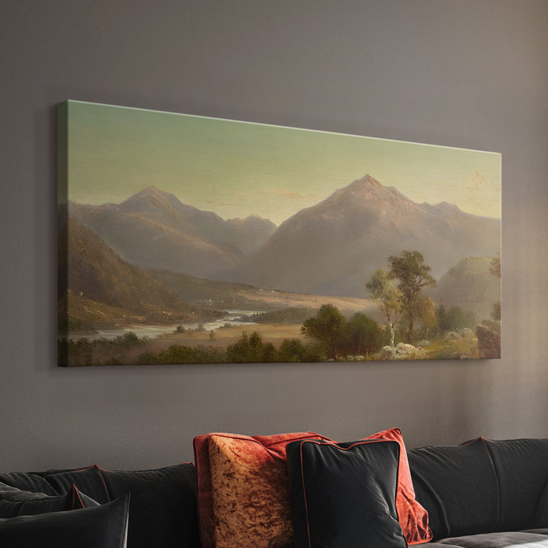 Série paysage - DCC XXXIV - Toile tendue avec châssis - Prêt à être accroché, H 16 po x l 32 po