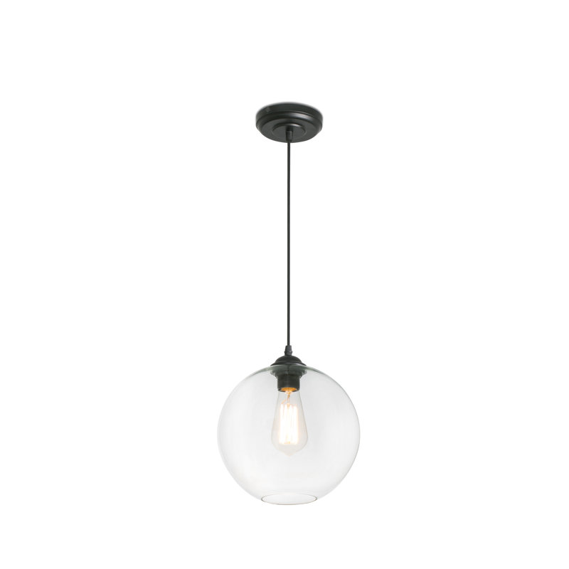 Hosler 1 - Light Black Sphere Pendant