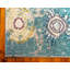 Tapis décoratif géométrique bleu Estelle-40277990
