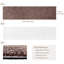 Tapis de couloir coulissant 2 pi x 8 pi brun auto-adhésif-126671408