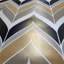 Papier peint à chevrons métalliques Cullin